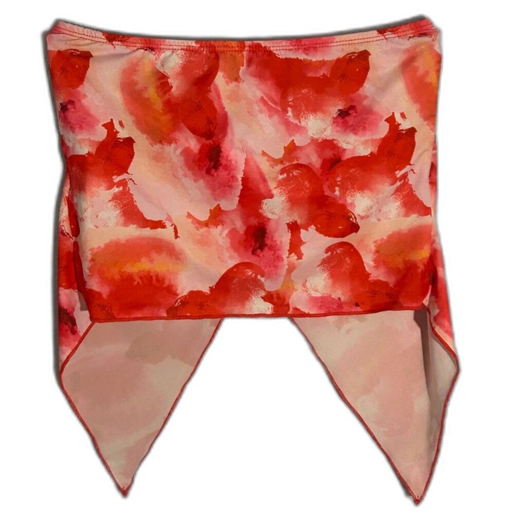 Y2K Tie-Dye Twist Knot Crop Tube Top